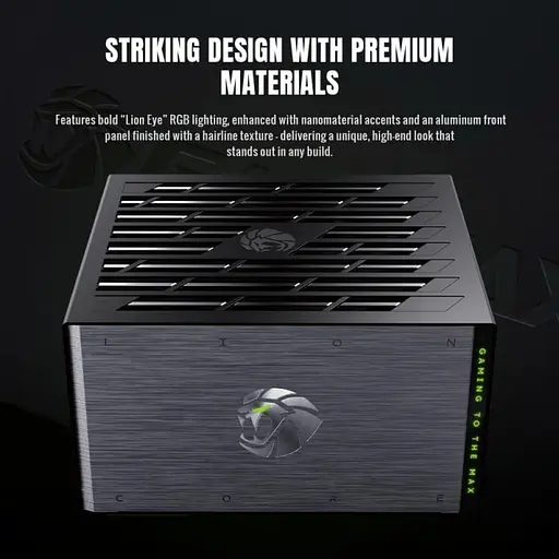 Блок живлення GameMax Lion core 1200P 1200W ATX 3.1 80+ Platinum (Lion core 1200P) - фото 7
