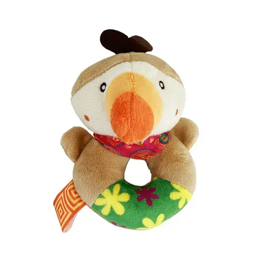 М`яка іграшка-брязкальце "Папуга" TM BBSKY MGZ-1203-3