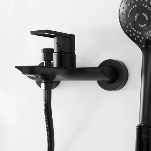 Смеситель для ванны Rea Flip настенный black REA-B2003 Черный матовый - фото 3