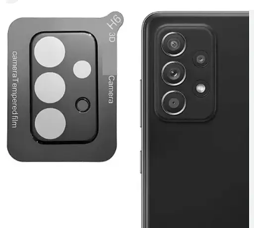 Захисне скло на камеру DK 3D Color Glass для Samsung Galaxy A73 5G A736 black - фото 3