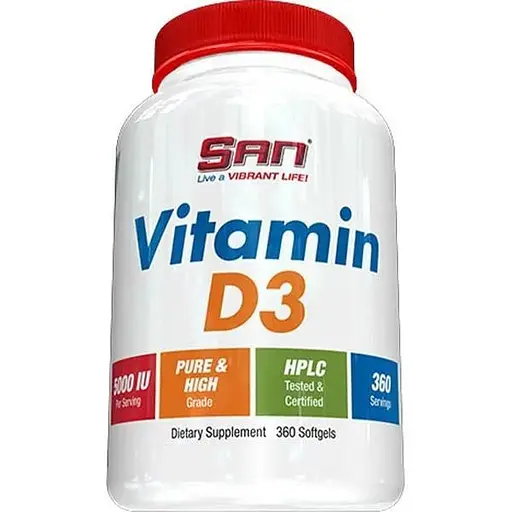 Вітамін D3 SAN Vitamin D3 1000 IU, 360 капсул - Термін 12.25
