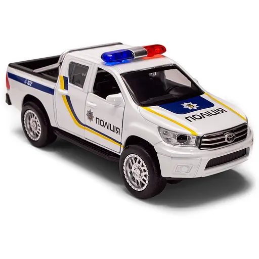 Автомодель TechnoDrive Toyota Hilux Полиция (KM250426) - фото 6