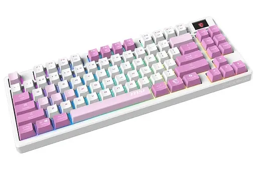 Клавіатура MSI FORGE GK600 TKL W VIOLET 83key USB-A/Wireless EN/UKR/RU RGB Violet (S11-43UAQ01-HH9) - фото 2