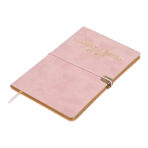 Щотижневик датований Buromax Velour 2026 A5 штучна шкіра рожевий (BM.2710-10) - фото 3