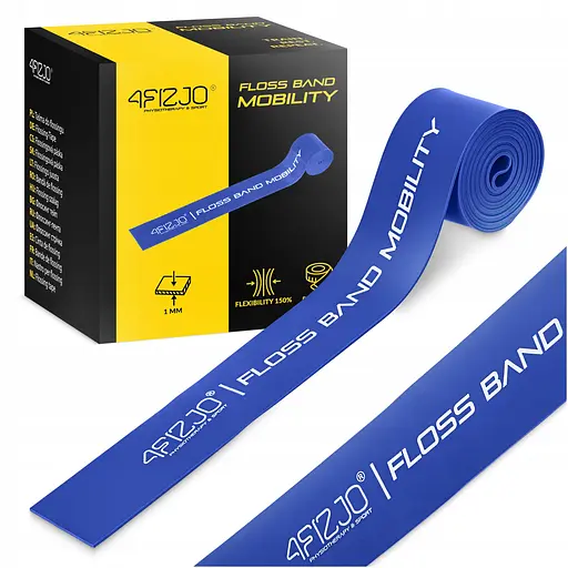 Стрічка компресійна для флосингу 4Fizjo Floss Band 207 x 5 x 0.1 см Blue (P-5905973405218) - фото 2