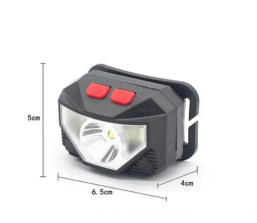 Налобный фонарик JY-108 CREE XPE + 2хCOB Micro USB - фото 5