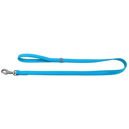 Повідець для собак Waudog Glamour шкіряний блакитний - фото 2