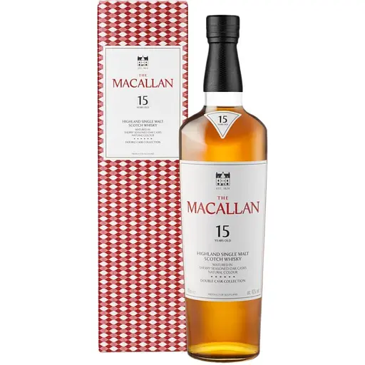 Виски The Macallan Double Cask 15 yo Single Malt Scotch Whisky 43% 0.7 л