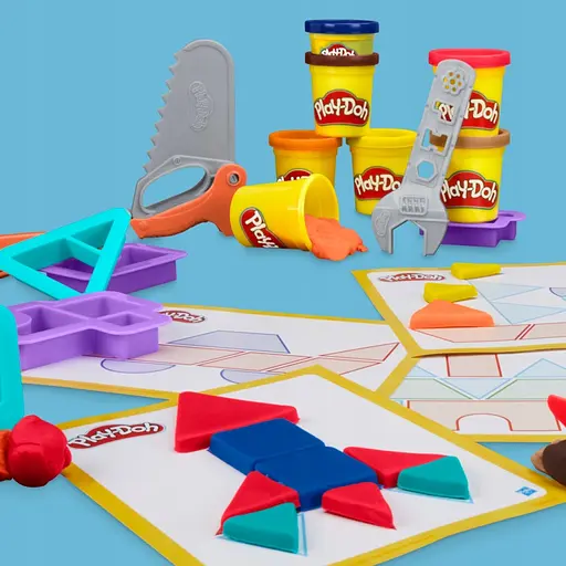 Набор для творчества Hasbro Play-Doh Set Build and Shape с массой для лепки (G0345_G0347) - фото 8