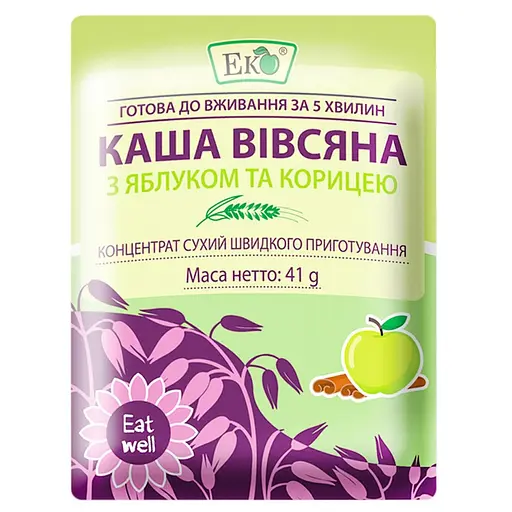 Каша овсяная Эко с яблоком и корицей 41 г