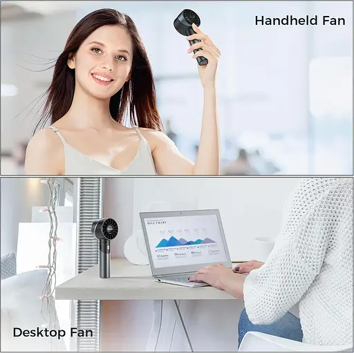 Портативный ручной вентилятор Amacool 17 часов автономной работы 2600 мАч - фото 6