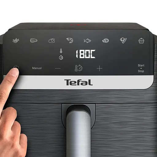 Аерогриль Tefal Easy Fry Mega Compact чорний 1700 Вт (EY8618E0) - фото 2