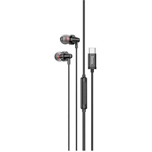 Провідні вакуумні навушники Hoco M90 Type-C Delight wired digital earphone with microphone, 1.2m, black