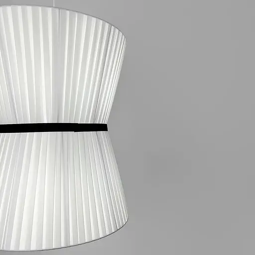 Дизайнерський світильник із полімерним циліндричним абажуром Ø40x48 см Line F MJ240-400 x 480 Білий - фото 5