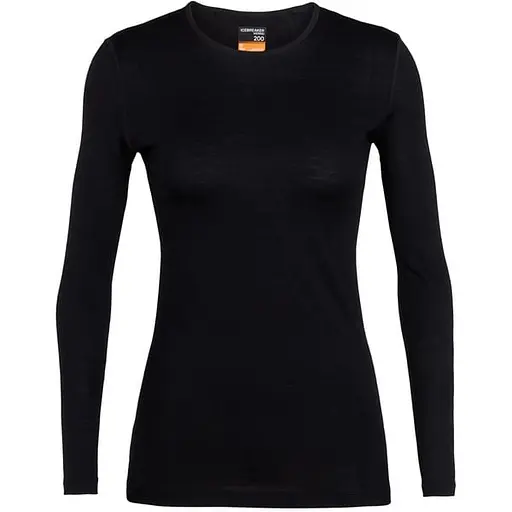 Термокофта Icebreaker 200 Oasis LS Crewe Wmn Black S (1052-104 375 001 S)