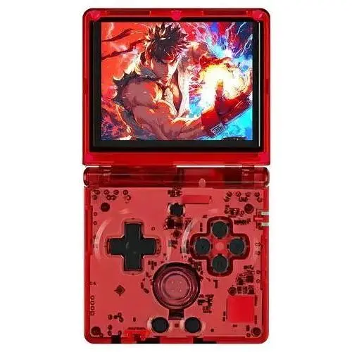 Ігрова консоль Anbernic RG35XXSP + 5000 Ігор 64GB (Red Transparent)