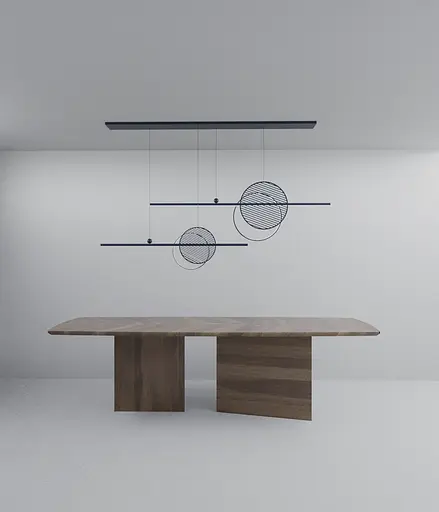 Підвісний стельовий світильник Babich Studio Mid 1200 Black (RAL 9005) - фото 7