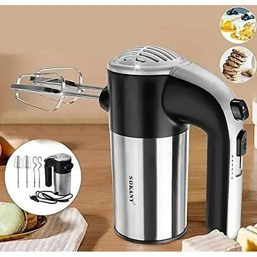 Ручной миксер Sokany LH-952 5 скоростей с турбо режимом 800 Вт - фото 7