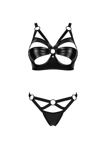 Комплект білизни Obsessive Armares M/L чорний - фото 5