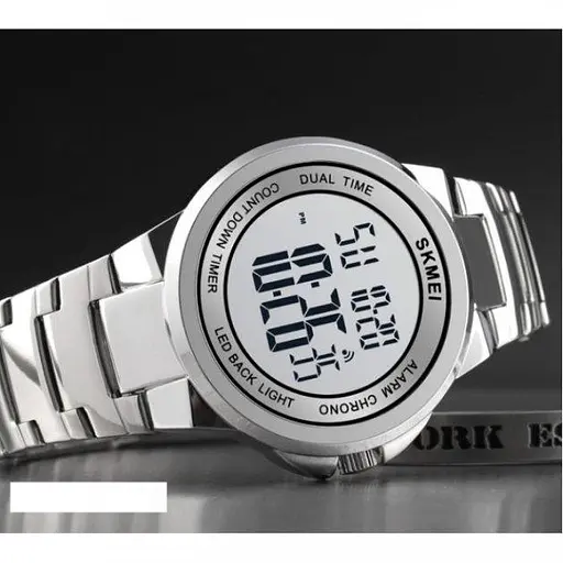 Чоловічий наручний годинник Skmei 1712 Сріблястий - фото 3