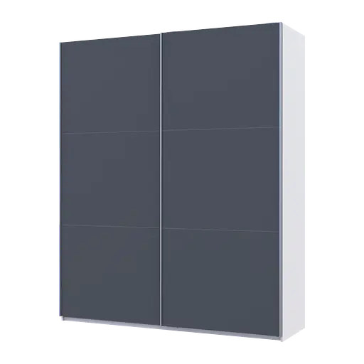 Шкаф купе Doros G-Caiser Белый/Графит 2 ДСП / 3 части 200х60х240 (42005229)