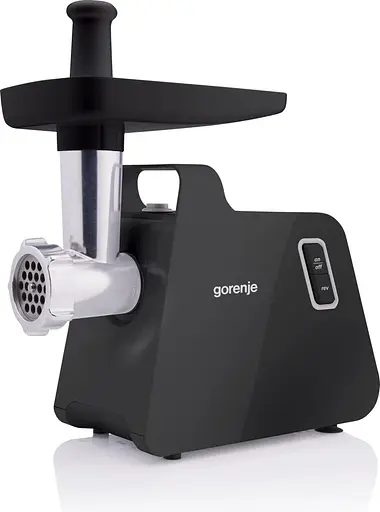 Gorenje М'ясорубка, 1700Вт, 2,3кг/хв, 2 решітки, пластик/метал, чорний - фото 1