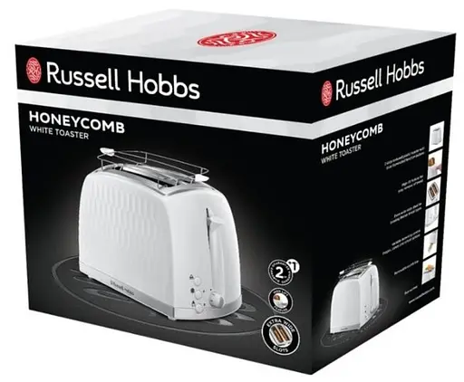 Тостер Russell Hobbs 26060-56 Honeycomb White - фото 6