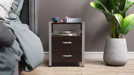 Тумба універсальна Ferrum-decor Вів'єн 2/2 50x41x40 сірий ДСП Венге 16мм (FRD-106187)