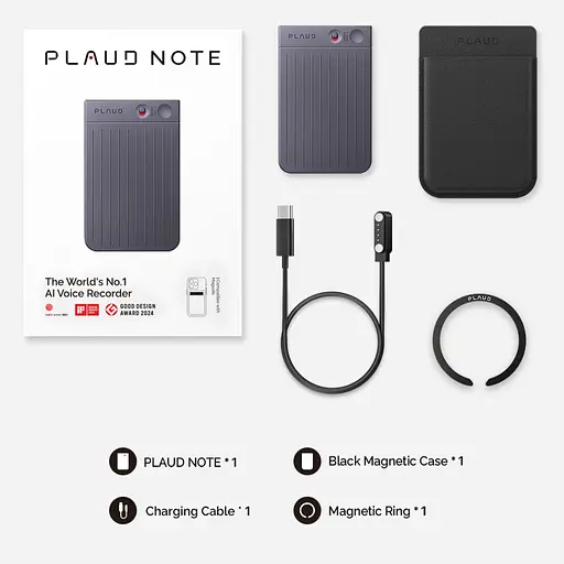 Цифровий диктофон PLAUD AI Note Black (NB-100-BL) - фото 9