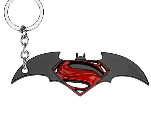 Брелок Бетмен Супермен Batman Superman кинологотип BS10.017r - фото 1