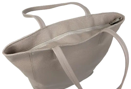 Женская сумка Borsacomoda из натуральной кожи бежевая 845.018 sum0028714 - фото 7