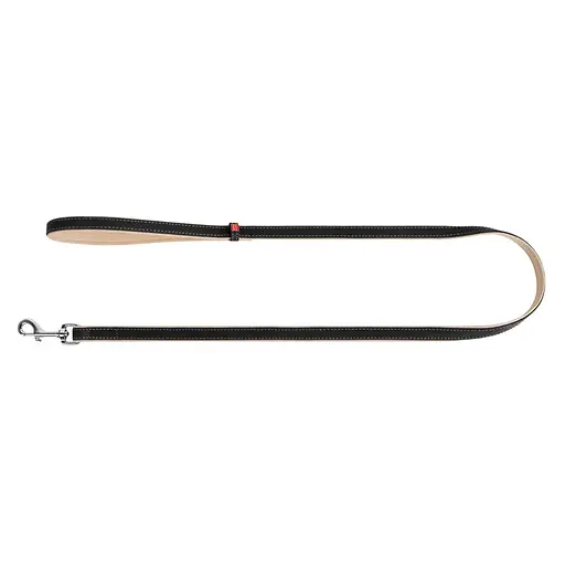 Поводок для собак Waudog Soft кожаный Ш 18 мм, Дл 122 см черный - фото 2