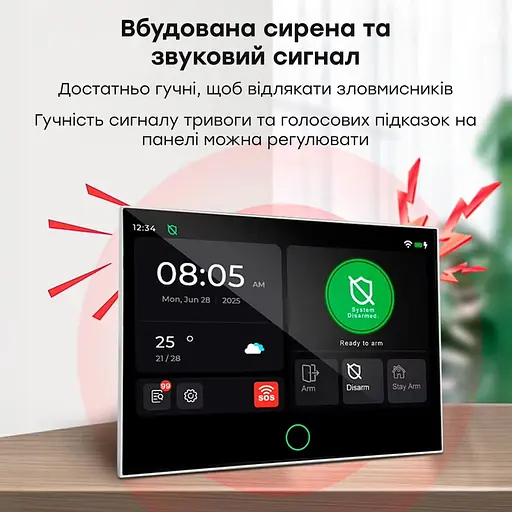 Комплект бездротової сигналізації Trinix TRX-4G-Kit(LCD)(WiFi) з WiFi та 4G LTE (27-00068) - фото 20