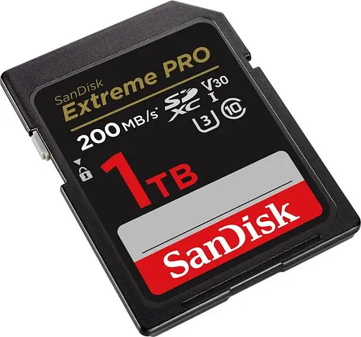 Карта пам'яті Sandisk 1TB SD C10 UHS-I U3 R200/W140MB/s Extreme Pro V30 (SDSDXXD-1T00-GN4IN) - фото 2
