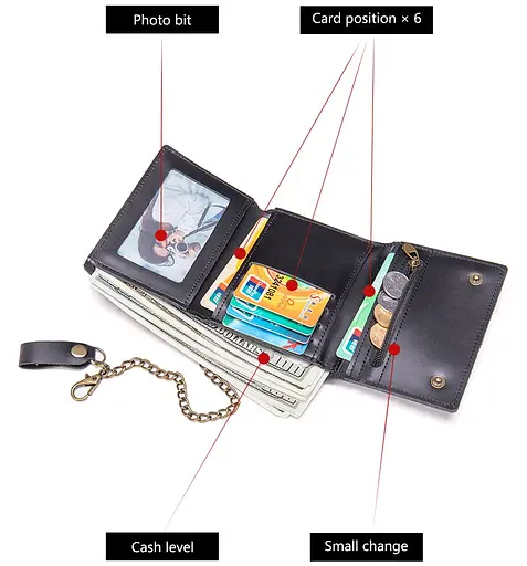 Кожаный портмоне Vintage 11х8.5х1.5 см acs0014981 - фото 8