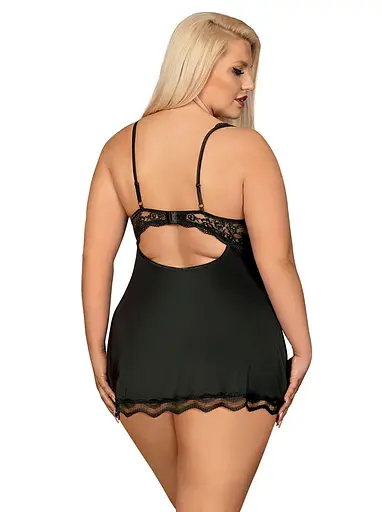 Эротический комплект Obsessive Luvae 2XL/3XL черный - фото 2