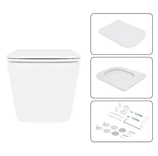 Набір Q-tap Nest 4 в 1 підвісний унітаз Crow Ultra Quiet 520x360x290 + комплект інсталяції QT05335172W48199 - фото 6