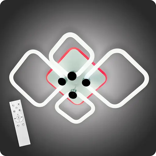 Люстра світлодіодна 517 Light 3color з пультом 68Вт Білий (01927) - фото 1