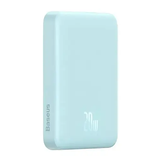 Магнітний портативний павербанк із бездротовою зарядкою Baseus Magnetic 20 W 10000 mAh для iPhone блакитний - фото 8