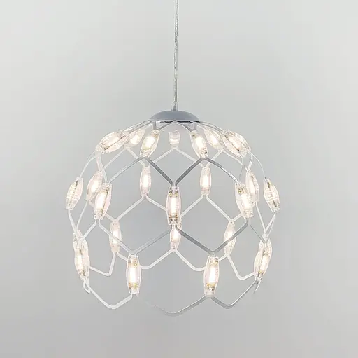 Світильник, що має форму напівкуполу у білому корпусі | Арт. D 1288 WT | Line F - фото 4