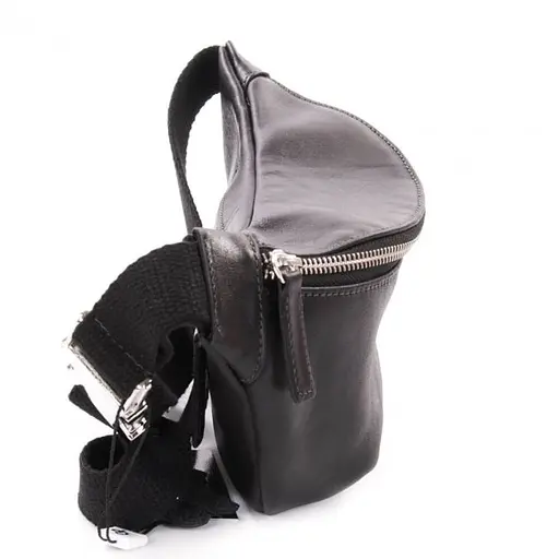 Чоловіча шкіряна сумка на пояс GRANDE PELLE 26х11х7 см sum0022335 - фото 5