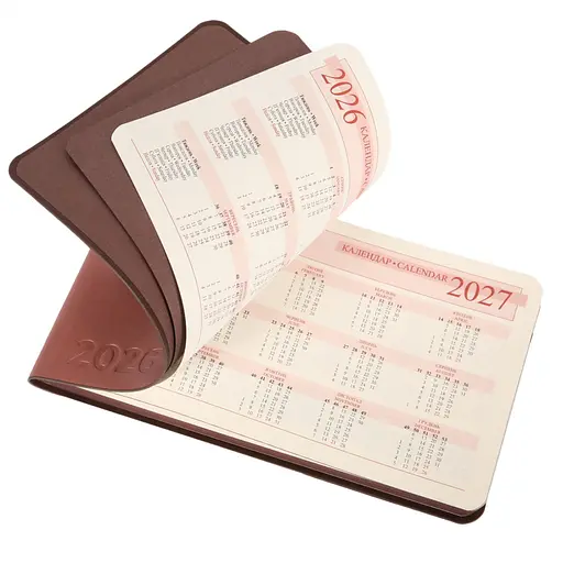Еженедельник 10 х 17 см Leo Planner датированный 2026 Choco мягкий 128 страниц (252716) - фото 6