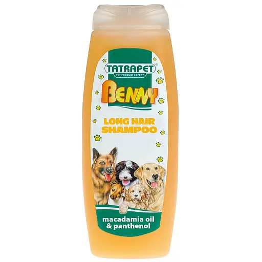 Шампунь для длинношерстных собак TatraPet Benny с маслом макадамии и пантенолом 200 мл 