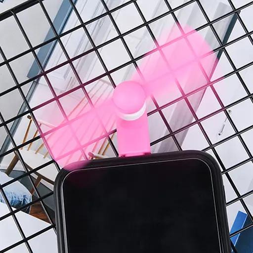 Вентилятор мобильный Lightning розовый - фото 2