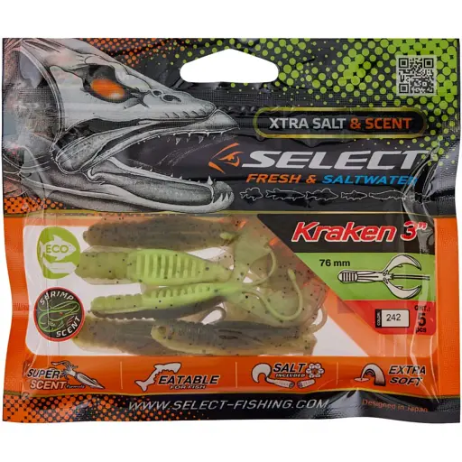 Силікон Select Kraken 3" #242 (5 шт/уп) - фото 2