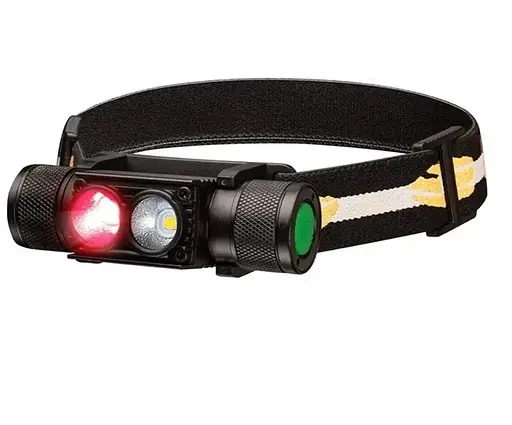 Налобний ліхтар Boruit H02B-Red (біле + червоне світло) без акумулятора