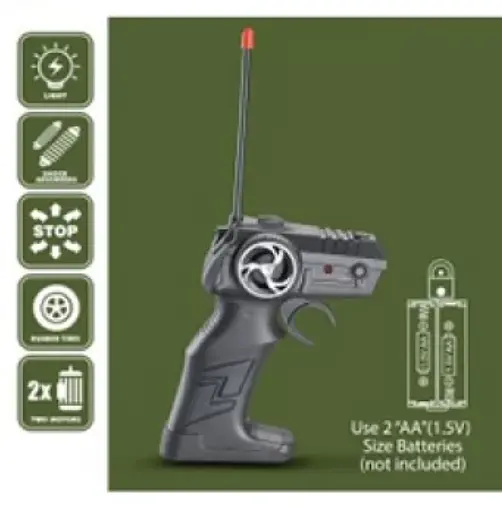 Джип на радиоуправлении SH091-509B аккумулятор масштаб 1:16 свет амортизаторы надувные колеса 22 см Красный - фото 7