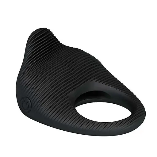 Эрекционное кольцо Pretty Love Thimble Vibrating Cock Ring 6 см черный - фото 3
