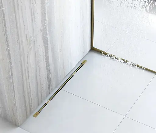 Трап для душу Rea Neo 80 Ultra Slim Pro brushed gold REA-G9805 - фото 4