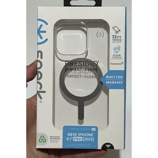 Чохол прозорий протиударний Speck Presidio Clear Case MagSafe для Apple Iphone 15 Pro (6.1") 150559-3240 - фото 13